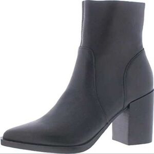Steve Madden Women's Calabria Black Leather Ankle Boot US 8.5